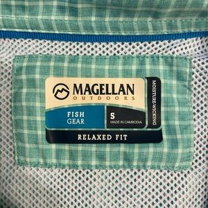 Magellan Short Sleeve Checkered Button Up Shirt